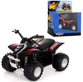Квадроцикл KS 3506 W металл,инер-й, 9см, 2цвета, в