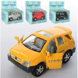 Машинка KT 4008 W металл,инер-я,9,5см, резин.колес