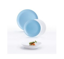 Набор посуды 18пр 'DIWALI LIGHT BLUE & WHITE'
