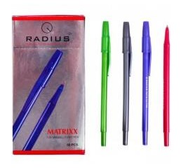 Ручка масл'Matrixx' RADIUS синяя (50шт)ШТ