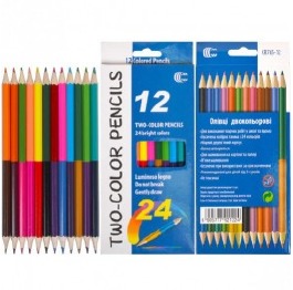 Карандаши цвет12\24 'Two color'двухсторонние CR765