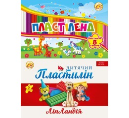 Пластилин 8цв.160гр'Тетрада' шоу бокс