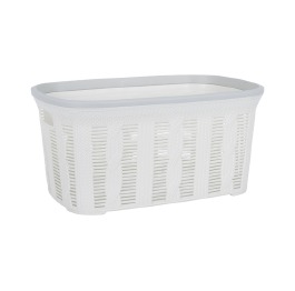 Корзина б/кр Вязание WHITE  55*35*26 см
