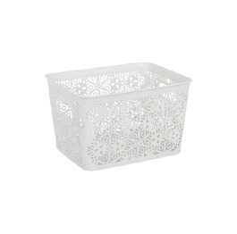 Корзина б/кр. 'VIOLET HOUSE'  Ажур WHITE 7 л