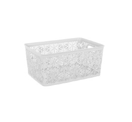 Корзина б/кр.'VIOLET HOUSE' Ажур WHITE 5л