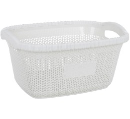 Корзина д/белья  б/кр WHITE 28 л