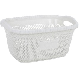 Корзина д/белья  б/кр WHITE 28 л
