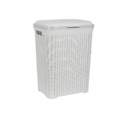 Корзина д/белья 'VIOLET HOUSE'Роттанг WHITE 55 л