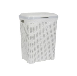 Корзина д/белья 'VIOLET HOUSE'Роттанг WHITE 55 л