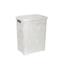 Корзина д/белья Ажур CAPPUCHINO 45 л