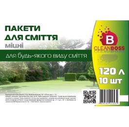 Пакеты для мусора  'Clean Boss'  120л/10 шт 30шт/я