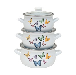 Набор  эмаль.3пр 'Butterflies' 1,8л/2,4л/3,3л