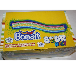 Жеват. конф 'Bonart Sour Belt'фрукт 8гр(72шт*12)ШТ