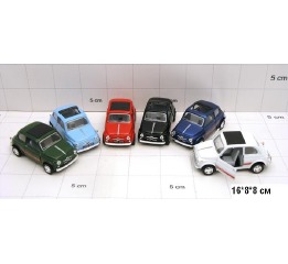 Машинка KINSMART FIAT 500,4 цвета 5004 Машинка KINSMART FIAT 500,4 цвета 5004