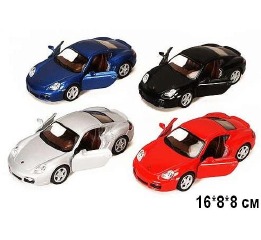 Машинка KINSMARTлегковая PORSCHE CAYMAN S, 5307 Машинка KINSMARTлегковая PORSCHE CAYMAN S, 5307