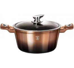 Кастрюля ков.алюм. 4,1л (24*11.8см) крышка-стекло
