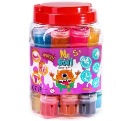 Слайм ТМ Mr.Boo с глитером  20г 50 шт в