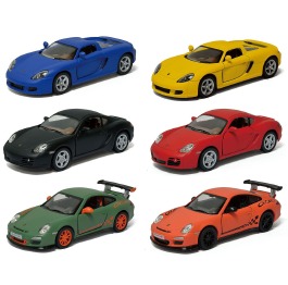Машинка KINSMART легковая  MATTE PORSCHE 3 вида 5371