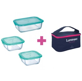 Контейнер'LUMINARC KEEP'N BOX'набор квадр.(380+820