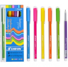 Ручка масляная CP- 803  синяя полосатая