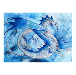 Алмазная мозаика 'Летящий дракон', 30*40см, без ра
