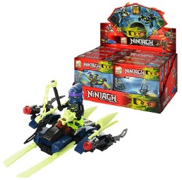 Конструктор 80003 NJ,фигурка,космолет,8шт(4в)в дис