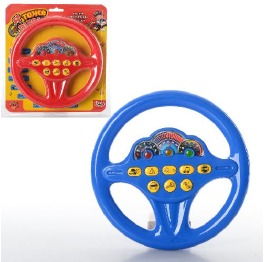 Игровой детский руль, 2 цвета, 19,5 см. 7039