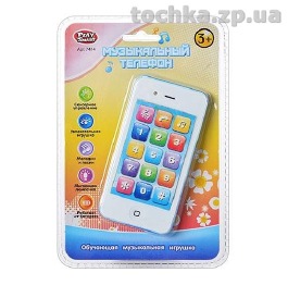 Телефон 7414, обуч.(цифры), муз(рус), 2 цвета, в с