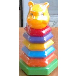 Пирамидка-качалка 'Медведь', 26*13см, ТМ M-toys, У