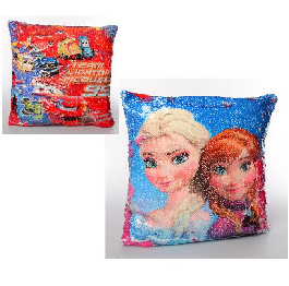 Подушка пайетки (меняется картинка), 38*38см, 2вид