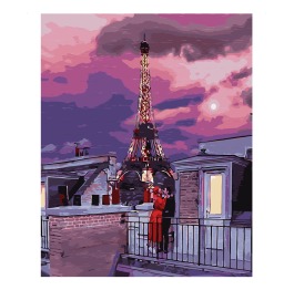 Картина по номерам 'Город любви на закате', в терм