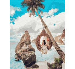Картина по номерам 'Девушка на райских островах',