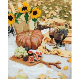 Картина по номерам 'Осенний пикник', в термопакете