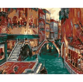 Картина по номерам «Каналами Венеции» 40*50см, в к