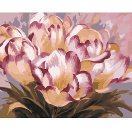 Картина по номерам «Нежные тюльпаны» 40*50см, в ко