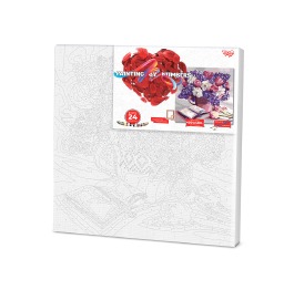 Картина по номерам №10 'Букет', 40*40см, эконом, в