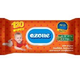 Салфетки влажные 'Ozone' с клапаном