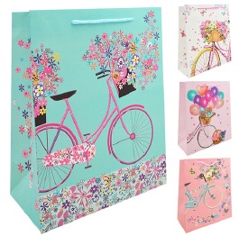 Пакет подарочный бумажный XXL 'Sweet bicycle', ЦЕН