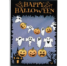 Гирлянда 'Halloween' тыква+призраки, в пак. 21,5*3