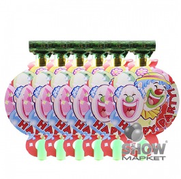 Дудочки 'Happy Party-Клоуны', ЦЕНА ЗА УП. 6ШТ, в п