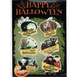 Наборы на скотче 'Halloween', в пак. 21,5*31,5см