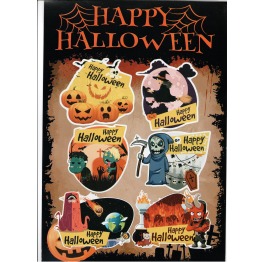 Наборы на скотче 'Halloween', в пак. 21,5*31,5см