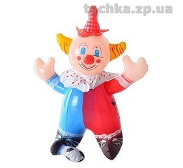 Надувная игрушка 'Клоун-пищалка', 35 см. 0649А Надувная игрушка 'Клоун-пищалка', 35 см. 0649А