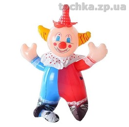 Надувная игрушка 'Клоун-пищалка', 35 см. 0649А