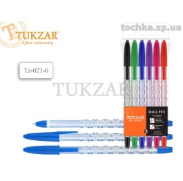 Набор шариковых ручек Tukzar, 6 штук, 6 цветов, 501-6А