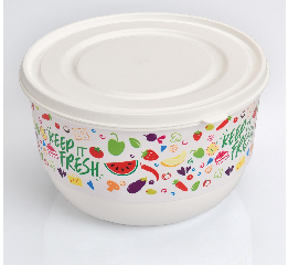 Контейнер пищевой круглый FRUITY цветной (15*9см)