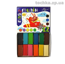 Пластилин 'Тетрада', 12 цветов, 300 гр., ПЛ300Т12
