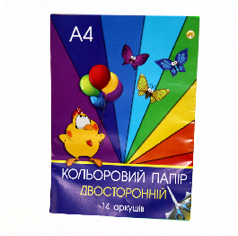 Цветная бумага офсет книжка А4 14л. 'Тетрада'