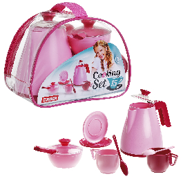 Набор посуды 'Cooking Set', 15 предметов, розовый,
