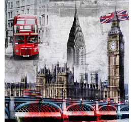 Алмазная мозаика 'Великобритания', без подрамника